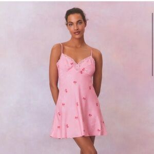 NWT loveshackfancy Larinda dress cherry pink